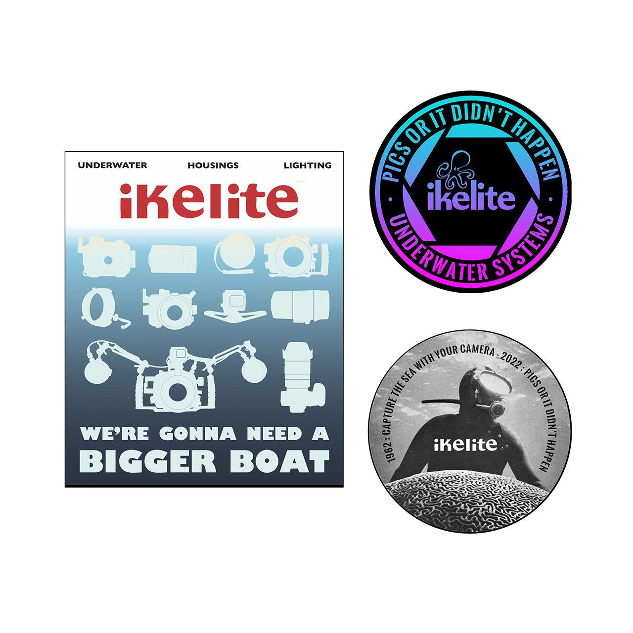 Ikelite Underwater Photography Sticker Pack