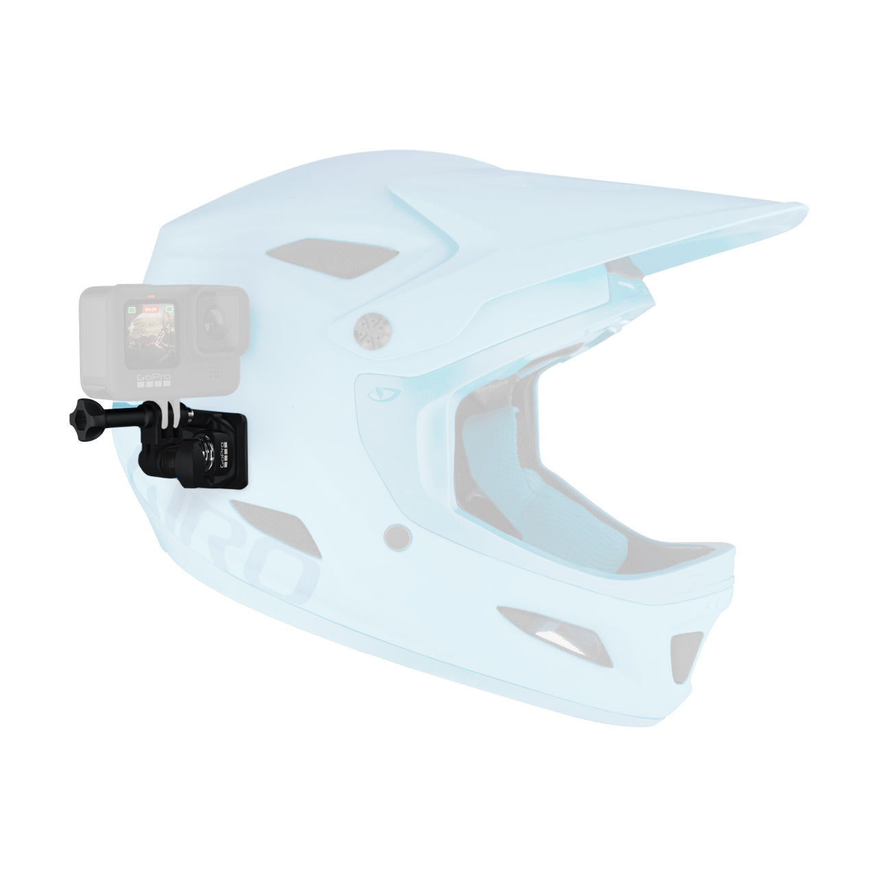 GoPro Helment Front & Side Mount - Side Mounted