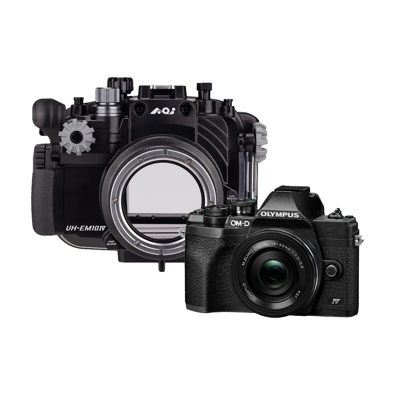 Olympus E-M10 Mk IV and AOI Housing Package Black