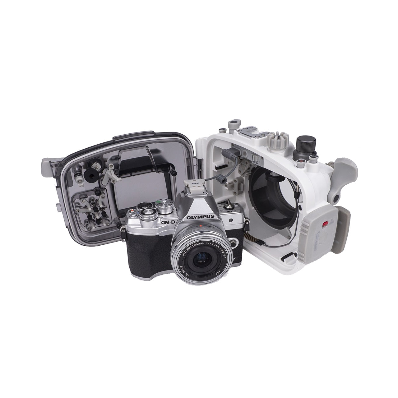 Olympus E-M10 MkIV and AOI Housing Package White