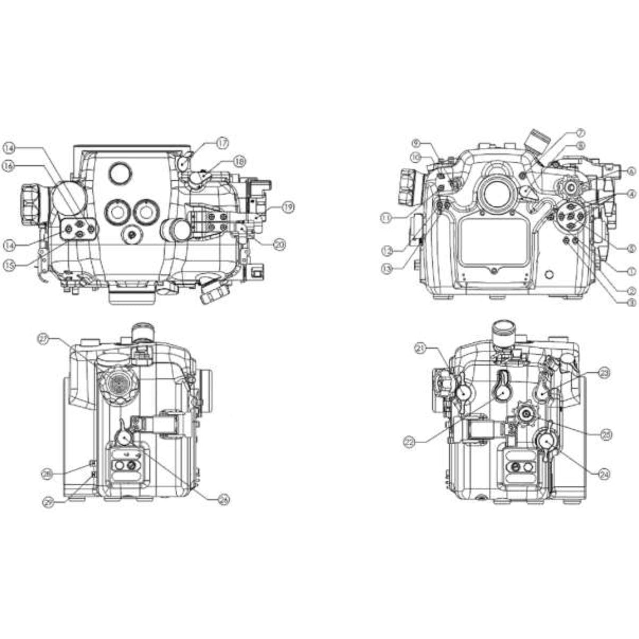 Aquatica Nikon Z8 Control Layout